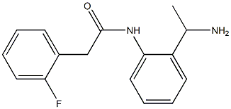 N-[2-(1-aminoethyl)phenyl]-2-(2-fluorophenyl)acetamide Struktur