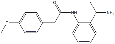N-[2-(1-aminoethyl)phenyl]-2-(4-methoxyphenyl)acetamide Structure