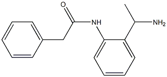 N-[2-(1-aminoethyl)phenyl]-2-phenylacetamide Struktur