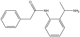 N-[2-(1-aminoethyl)phenyl]-2-phenylacetamide 化学構造式