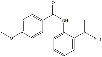 N-[2-(1-aminoethyl)phenyl]-4-methoxybenzamide,,结构式