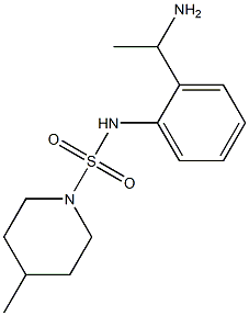 N-[2-(1-aminoethyl)phenyl]-4-methylpiperidine-1-sulfonamide,,结构式