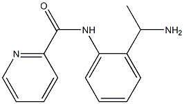 N-[2-(1-aminoethyl)phenyl]pyridine-2-carboxamide,,结构式