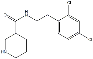 N-[2-(2,4-dichlorophenyl)ethyl]piperidine-3-carboxamide Struktur