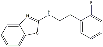 N-[2-(2-fluorophenyl)ethyl]-1,3-benzothiazol-2-amine Structure