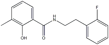 N-[2-(2-fluorophenyl)ethyl]-2-hydroxy-3-methylbenzamide Structure