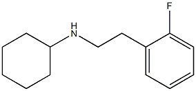 N-[2-(2-fluorophenyl)ethyl]cyclohexanamine,,结构式