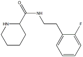 N-[2-(2-fluorophenyl)ethyl]piperidine-2-carboxamide Structure