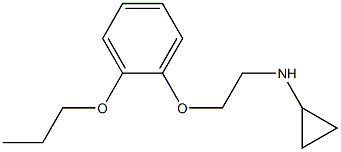 N-[2-(2-propoxyphenoxy)ethyl]cyclopropanamine 化学構造式