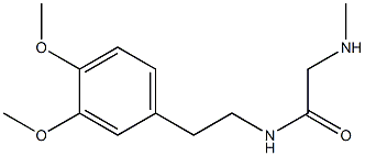 N-[2-(3,4-dimethoxyphenyl)ethyl]-2-(methylamino)acetamide,,结构式