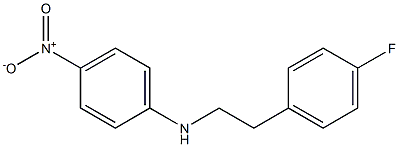 N-[2-(4-fluorophenyl)ethyl]-4-nitroaniline Struktur