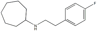 N-[2-(4-fluorophenyl)ethyl]cycloheptanamine Struktur