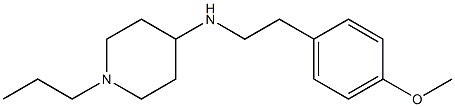 N-[2-(4-methoxyphenyl)ethyl]-1-propylpiperidin-4-amine,,结构式