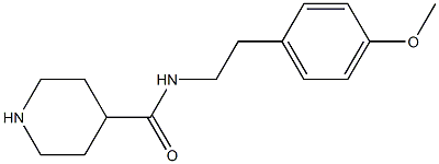 N-[2-(4-methoxyphenyl)ethyl]piperidine-4-carboxamide Structure