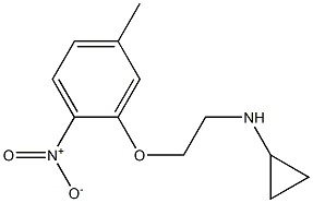 N-[2-(5-methyl-2-nitrophenoxy)ethyl]cyclopropanamine Struktur