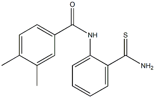 N-[2-(aminocarbonothioyl)phenyl]-3,4-dimethylbenzamide Structure