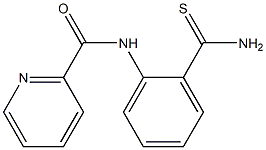 N-[2-(aminocarbonothioyl)phenyl]pyridine-2-carboxamide,,结构式
