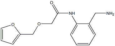 N-[2-(aminomethyl)phenyl]-2-(2-furylmethoxy)acetamide Struktur