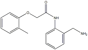N-[2-(aminomethyl)phenyl]-2-(2-methylphenoxy)acetamide Structure