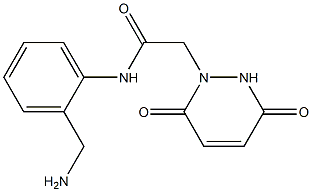 N-[2-(aminomethyl)phenyl]-2-(3,6-dioxo-3,6-dihydropyridazin-1(2H)-yl)acetamide Structure