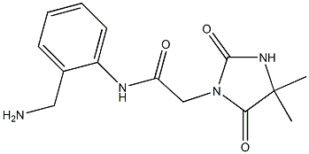 N-[2-(aminomethyl)phenyl]-2-(4,4-dimethyl-2,5-dioxoimidazolidin-1-yl)acetamide Structure