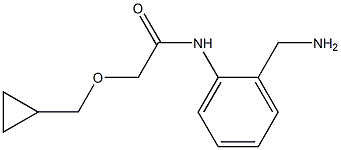 N-[2-(aminomethyl)phenyl]-2-(cyclopropylmethoxy)acetamide,,结构式