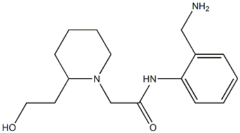 N-[2-(aminomethyl)phenyl]-2-[2-(2-hydroxyethyl)piperidin-1-yl]acetamide Structure