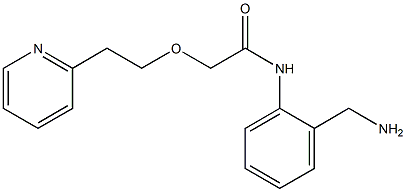 N-[2-(aminomethyl)phenyl]-2-[2-(pyridin-2-yl)ethoxy]acetamide Struktur