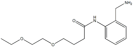 N-[2-(aminomethyl)phenyl]-4-(2-ethoxyethoxy)butanamide Struktur