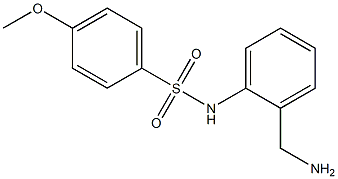 N-[2-(aminomethyl)phenyl]-4-methoxybenzene-1-sulfonamide Structure