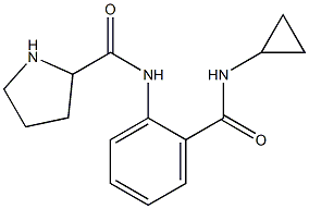 N-[2-(cyclopropylcarbamoyl)phenyl]pyrrolidine-2-carboxamide