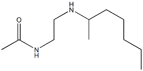 N-[2-(heptan-2-ylamino)ethyl]acetamide 化学構造式
