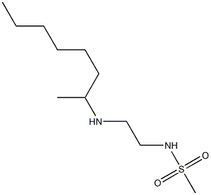 N-[2-(octan-2-ylamino)ethyl]methanesulfonamide Struktur