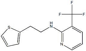 N-[2-(thiophen-2-yl)ethyl]-3-(trifluoromethyl)pyridin-2-amine Structure