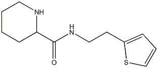 N-[2-(thiophen-2-yl)ethyl]piperidine-2-carboxamide,,结构式