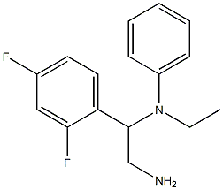 N-[2-amino-1-(2,4-difluorophenyl)ethyl]-N-ethyl-N-phenylamine Structure