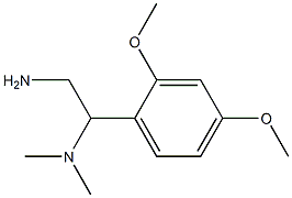 N-[2-amino-1-(2,4-dimethoxyphenyl)ethyl]-N,N-dimethylamine 化学構造式