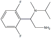 N-[2-amino-1-(2,6-difluorophenyl)ethyl]-N-isopropyl-N-methylamine Structure