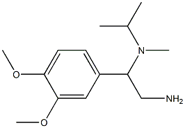 N-[2-amino-1-(3,4-dimethoxyphenyl)ethyl]-N-isopropyl-N-methylamine Struktur