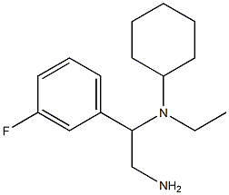 N-[2-amino-1-(3-fluorophenyl)ethyl]-N-ethylcyclohexanamine Structure