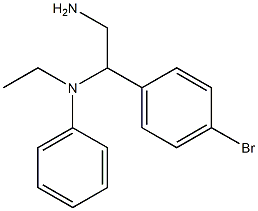 N-[2-amino-1-(4-bromophenyl)ethyl]-N-ethylaniline Struktur