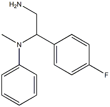 N-[2-amino-1-(4-fluorophenyl)ethyl]-N-methyl-N-phenylamine Structure