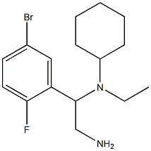 N-[2-amino-1-(5-bromo-2-fluorophenyl)ethyl]-N-ethylcyclohexanamine