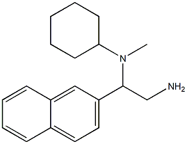 N-[2-amino-1-(naphthalen-2-yl)ethyl]-N-methylcyclohexanamine Structure