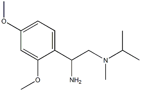 N-[2-amino-2-(2,4-dimethoxyphenyl)ethyl]-N-isopropyl-N-methylamine 结构式