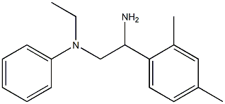 N-[2-amino-2-(2,4-dimethylphenyl)ethyl]-N-ethylaniline,,结构式