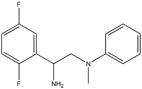 N-[2-amino-2-(2,5-difluorophenyl)ethyl]-N-methyl-N-phenylamine Struktur