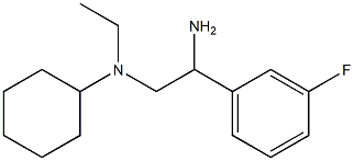 N-[2-amino-2-(3-fluorophenyl)ethyl]-N-ethylcyclohexanamine Struktur