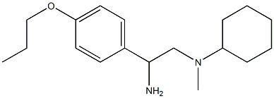 N-[2-amino-2-(4-propoxyphenyl)ethyl]-N-methylcyclohexanamine Structure