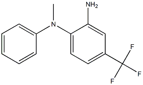 N-[2-amino-4-(trifluoromethyl)phenyl]-N-methyl-N-phenylamine Struktur